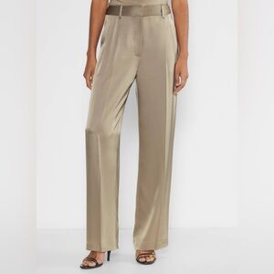 Babaton Wide Leg Pants in Rich Brown 2